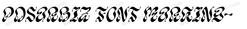 pdsarbiz font marking字体转换